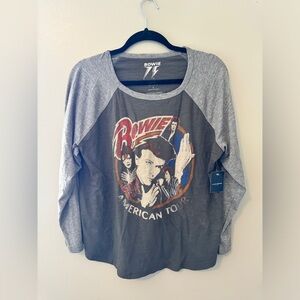 Lucky Brand Bowie Graphic Baseball Tee - NWT!